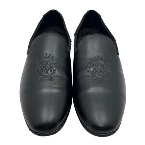 Amali Makins-000 Black Upper Design Round Toe Slipper Loafer Mens 11 Shoes